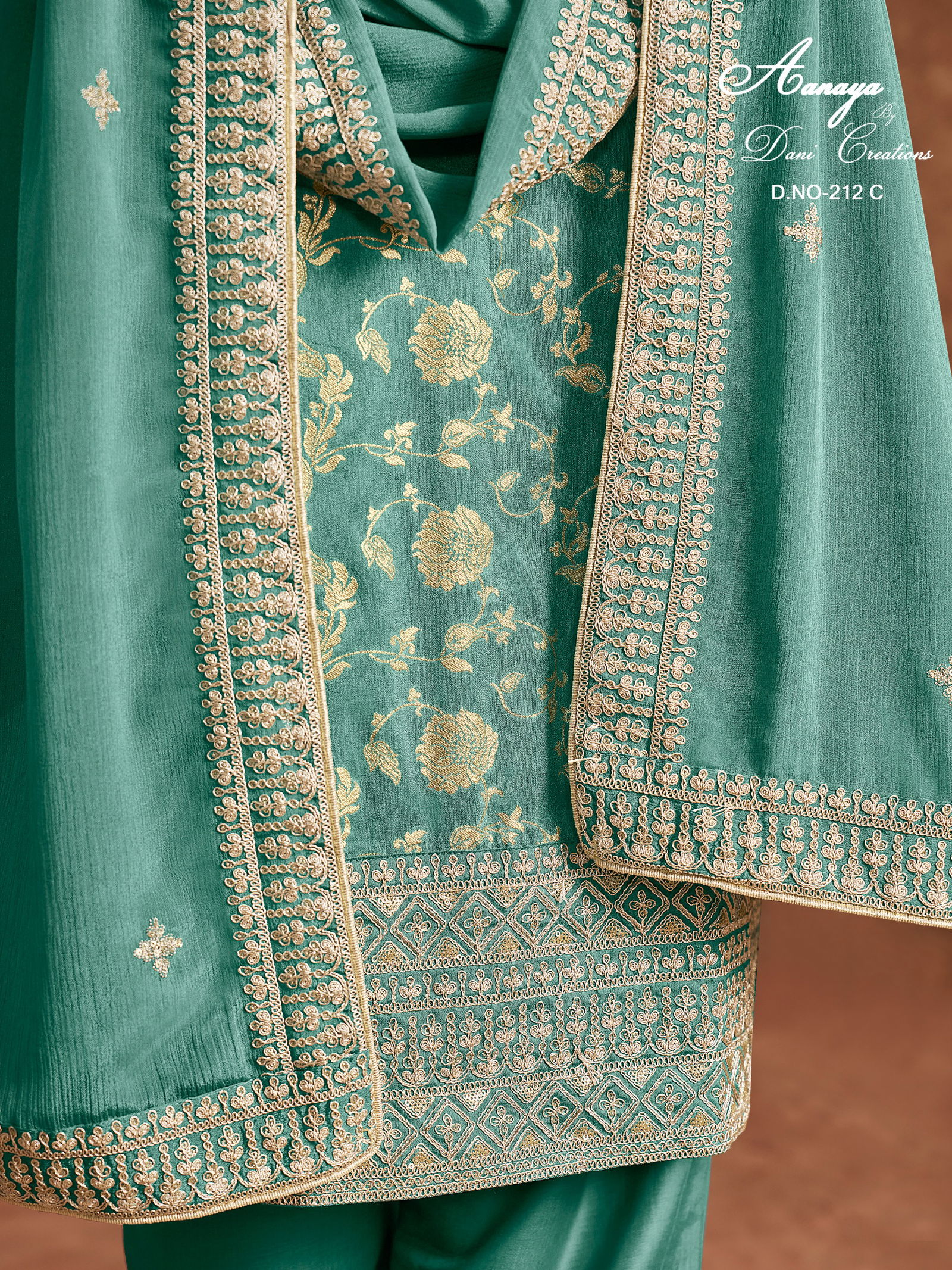 Aanaya Vol 212 By Dani Dolla Jacquard Salwar Suit Wholesalers In Delhi